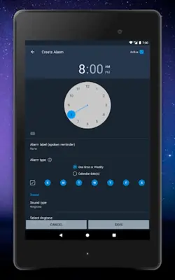 Talking Alarm Clock Beyond android App screenshot 1